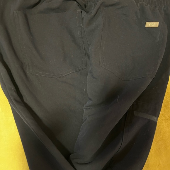 Navy Blue Large and Tall Fig Scrub Pants - Picture 2 of 3